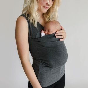 NWOT - Lalabu Maternity Soothe Shirt - Grey Gray - Small